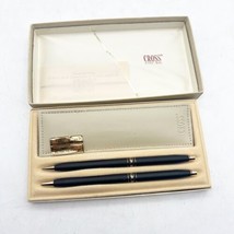 Vintage NOS Cross Pen Pencil Set Ladies Classic Black/Gold 2541 - £47.95 GBP