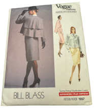 Vogue Sewing Pattern 1957 Bill Blass Misses Jacket Skirt Career Designer 14 UC - £17.57 GBP