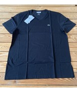 Lacoste NWT $49.50 Men’s V Neck T Shirt Size XL Black Sf11 - £26.79 GBP