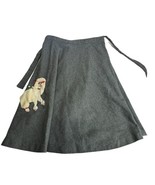 vintage love’ raps gray poodle wool wrap skirt Size 8/9 - $34.64