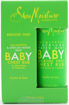 An item in the Baby category: Shea Moisture Breathe Free Baby Chest Rub, Eucalyptus & African Water Mint *3PK*