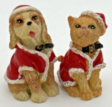 Vintage Humane Society of the United States Christmas Dog/Cat Figurines SKU U219 - £15.71 GBP