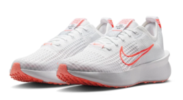 Nike Interact Run Women # 8 White Pure Platinum Orange FD2292-110 Road R... - $54.86