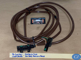 76 Cadillac Deville Fuse Box To Trunk Rear Body Bulkhead Tail Light Wire Harness - $44.54