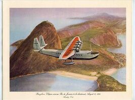 Pan American 1st Class Menu Brazilian Clipper Rio de Janiero Sikorsky S 42 - $27.72