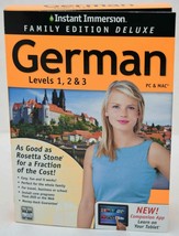 NEW Instant Immersion Family Edition Deluxe German Levels 1 2 3 PC/Mac/Tablet - £6.57 GBP