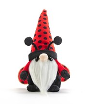 Ladybug Gnome Pocket Sized Plush Figurine Red 9" High Romeo Spotted Soft Body image 1
