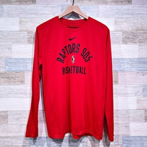 Raptors 905 NBA G League Nike Dri Fit Mesh Tee Red Long Sleeve Canada Mens Large - £32.41 GBP