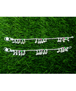 925 Sterling Silver Anklet for Kids, Noise Jingle Bells Charm Anklet Bab... - £59.97 GBP