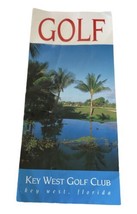Key West Golf Club Florida Vintage Fold-Out Pamphlet - £2.25 GBP