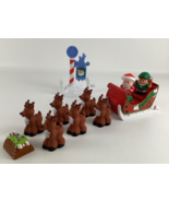 Fisher Price Little People Night Before Christmas Musical Santa Sleigh R... - $98.95