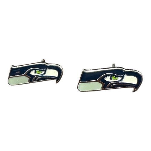Seattle Seahawks Stud Earrings NFL Logo Fan Gear Game Day Team Spirt Football Item image 2