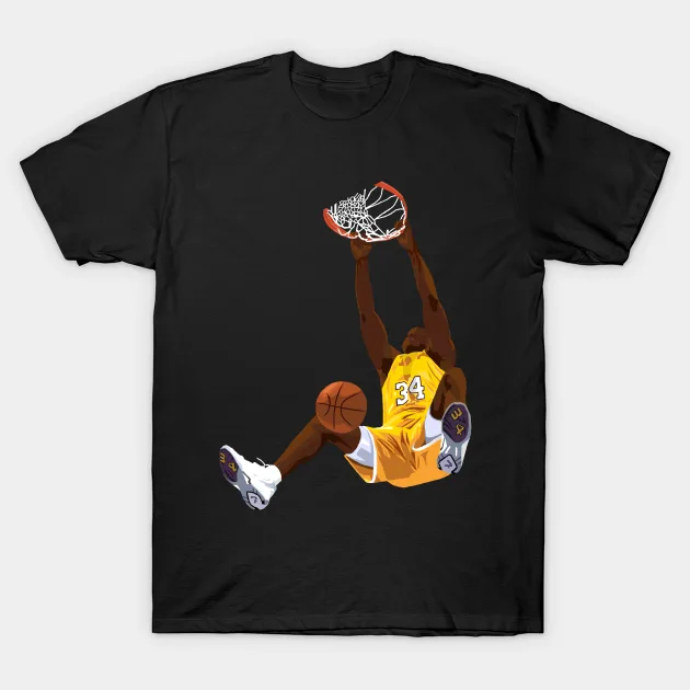 Shaquille O&#39;Neal Dunk Cartoon T-Shirt - $16.99