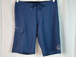 Vintage Quicksilver Board Shorts Men Blue Swim Trunks Size 30 - EXCELLENT !! - £11.71 GBP