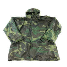 US army waterproof woodland camo parka jacket military raincoat camoufla... - $25.00