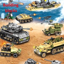 Building Blocks Set  Kids Toys Military Technique Empire Tank Model - £33.57 GBP
