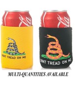 GADSDEN DONT TREAD ON ME Snake CAN KOOZIE COOLER Wrap Insulator Sleeve J... - £4.70 GBP+