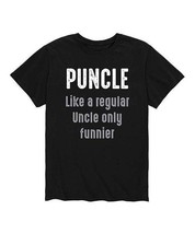 $33 Instant Message &#39;Puncle Like A Regular Uncle Only Funnier&#39; Tee Black Large - £5.34 GBP