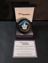 Auston Matthews Toronto Maple Leafs Autographed Official Game Puck Fanatics COA - £140.80 GBP