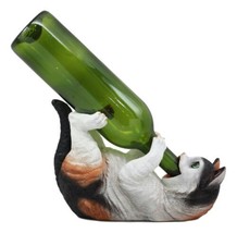 Feline Calico American Shorthair Kitty Cat Wine Bottle Holder Caddy Figu... - $31.99