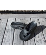 OOFOS OOriginal Unisex Black Thong Recovery Sandals US M3/W5 EUC! - £27.64 GBP