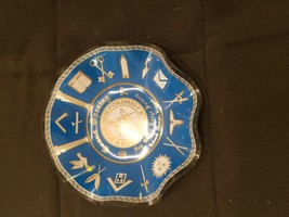 Grand Lodge Of Colorado [Freemasonry Masonic Lodge Emblem] Glass Dish, 1977 Yr. - £15.54 GBP