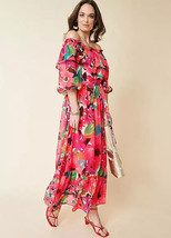 Kaleidoscope Floral Metallic Thread Bardot Print Dress   UK 10      (FMS3-8) - £23.73 GBP