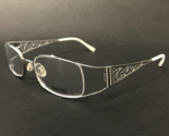 Korloff Eyeglasses Frames K-036.014 Silver Oval Semi Rimmed Crystals 52-... - $93.28