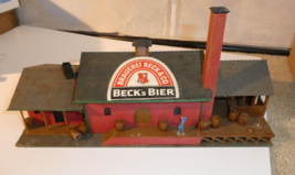 Vintage Large HO Scale Beck&#39;s Beer Warehouse Platform Building 12.5&quot; Long - £29.02 GBP