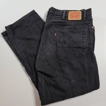 Levi&#39;s  550 Mens Relaxed Fit Black Jeans Measures 39x30 - £15.23 GBP