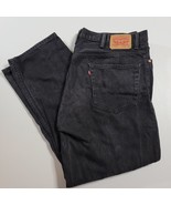 Levi&#39;s  550 Mens Relaxed Fit Black Jeans Measures 39x30 - £15.28 GBP