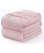 CozyLux Fleece Throw Blanket XL 50x70in Pink Soft Lightweight Plush - $265.77 MXN