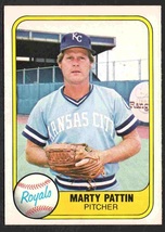 Kansas City Royals Marty Pattin 1981 Fleer Baseball Card #37 nr mt - £0.39 GBP