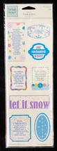 Heidi Grace Designs WINTER HOLIDAY Clear Phrases Stickers NIP Let It Snow - $5.92