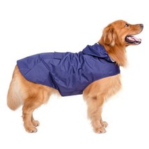 Dog Raincoat Waterproof Hoodie Jacket Rain Poncho Pet Rainwear Clothes with Refl - £43.03 GBP