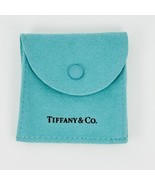 Tiffany &amp; Co Blue Square Snap Suede Pouch Anti Tarnish - £15.54 GBP