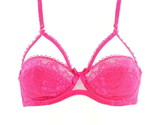 L&#39;AGENT BY AGENT PROVOCATEUR Womens Bra Padded Floral Lace Pink Size UK 32B - £38.12 GBP