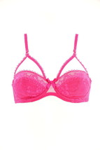 L&#39;agent By Agent Provocateur Womens Bra Padded Floral Lace Pink Size Uk 32B - £38.20 GBP