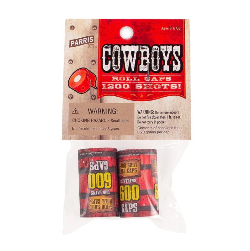 Paper Roll Caps Super Bang 1200 SHOTS Parris cowboys - $149.57 MXN