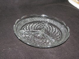 Vintage Anchor Hocking Wexford Relish Tray / Clear Glass, (Wexford) - $9.90