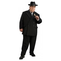 Gangster Costume Plus Size Adult Halloween Fancy Dress - £36.68 GBP
