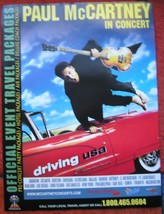 Paul McCartney In Concert Driving USA 2002 Tour Poster With Dates 24*18 ... - £15.54 GBP