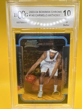 2003-04 Bowman Chrome #140 Carmelo Anthony Rookie BCCG 10 Mint or Better - £32.54 GBP