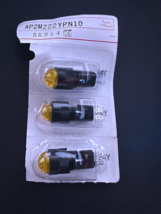 1PCS AP2M222Y IDEC Miniature Pilot Light LED Yellow Dome Shape 24V DC ±10% - £6.24 GBP