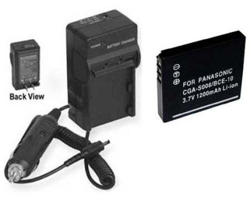 Primary image for Battery + Charger for Panasonic DMCFX33K DMCFX55 SDRS26 SW20P/PC SDRS15PC