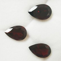 Natural Garnet Pear Faceted Cut 14X10mm Burgundy Color VS Clarity Loose Gemstone - £142.33 GBP