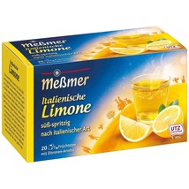 Messmer Italian Lemon Tea - 20 tea bags- Made in Germany FREE SHIPPING - $9.36