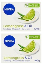 Nivea Lemongrass Oil Care Soap- 2 Pack (2x100g) - $23.99