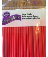 New Wilton 8 Inches Lollipop Treat  RED Sticks 25 ct 8 Inch-SHIPS N 24 HRS - $242.71 MXN