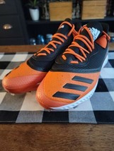 Adidas Men&#39;s Size 13.5 Icon V Bounce Cleats Baseball Shoe Black Orange NWT NWOB - £39.87 GBP